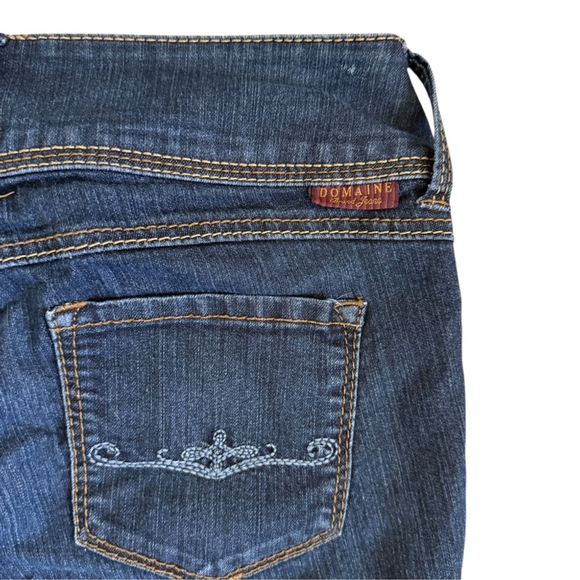 Vintage Y2K Domaine Low Rise Cropped Jeans Size L | 2000s Bermuda Capri Denim - Picture 6 of 8